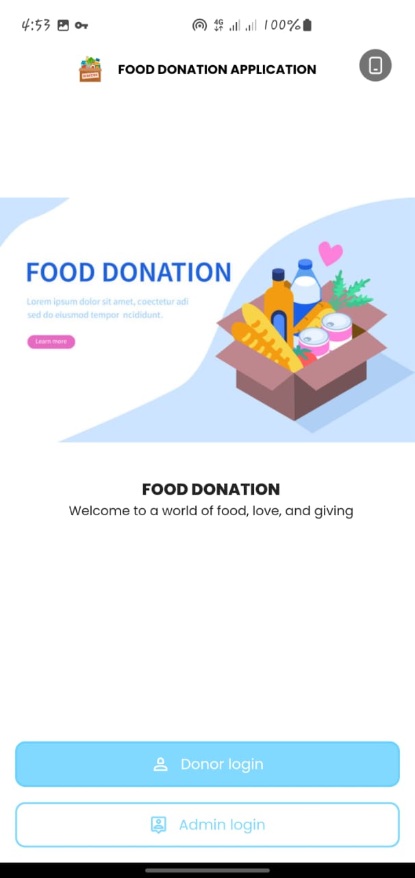 Food Donation Mobile App
